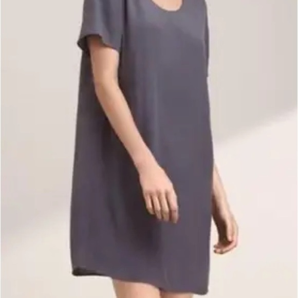 Wilfred FREE| Aritzia| Lightweight Green Short Sleeve Mini Dress Sz S - Picture 1 of 5